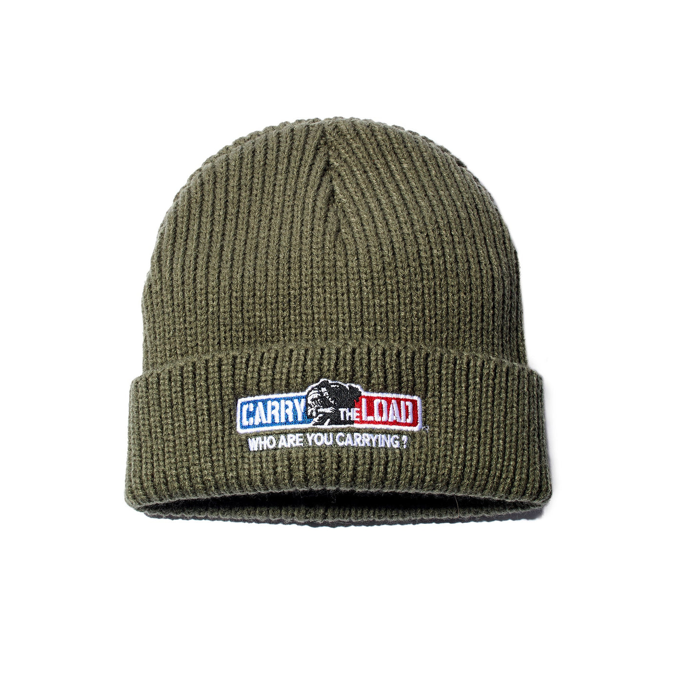 Knit cuffed beanie Green - Carry The Load Shop