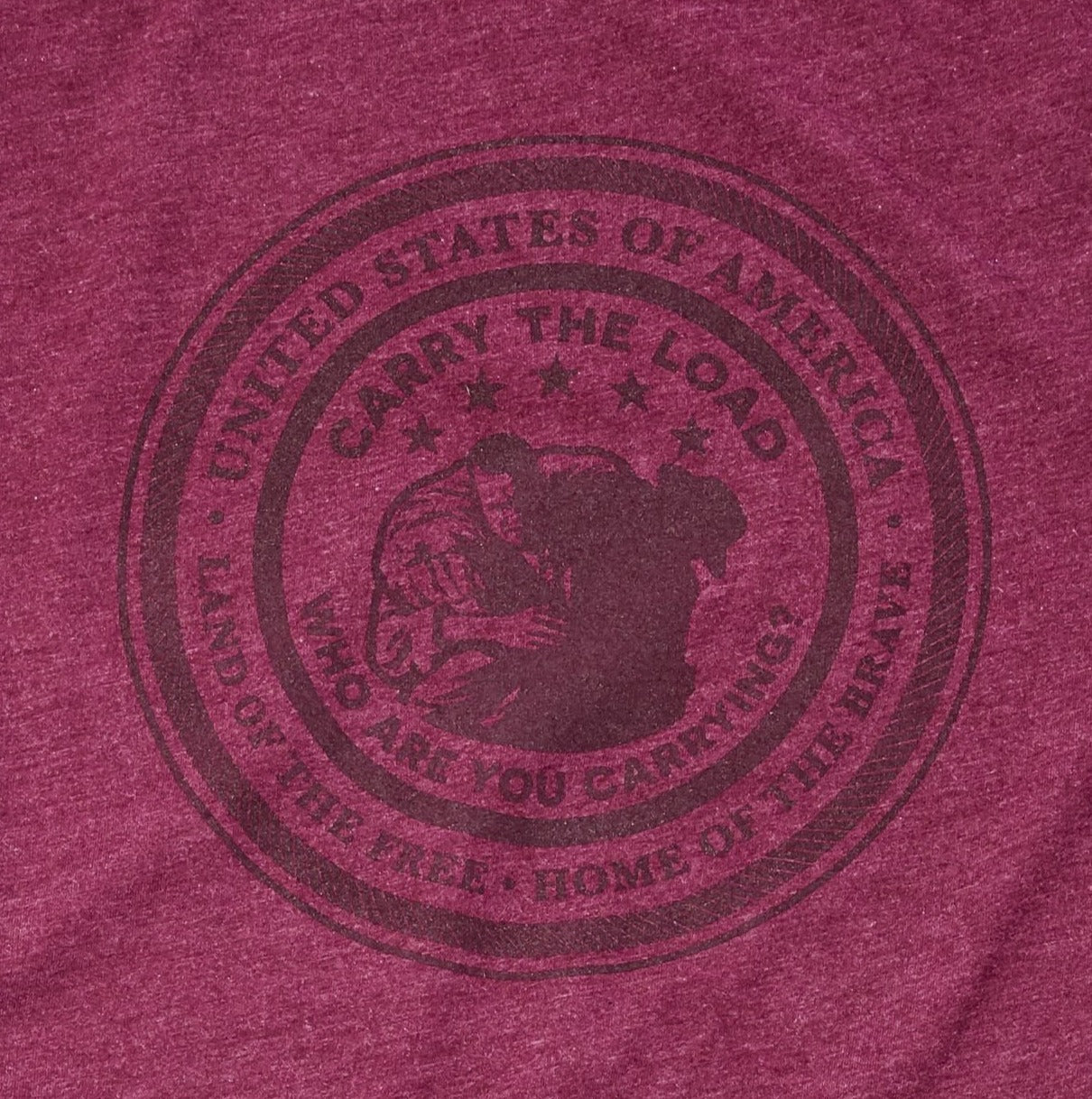 Home Of The Brave T-Shirt - Maroon - Adult