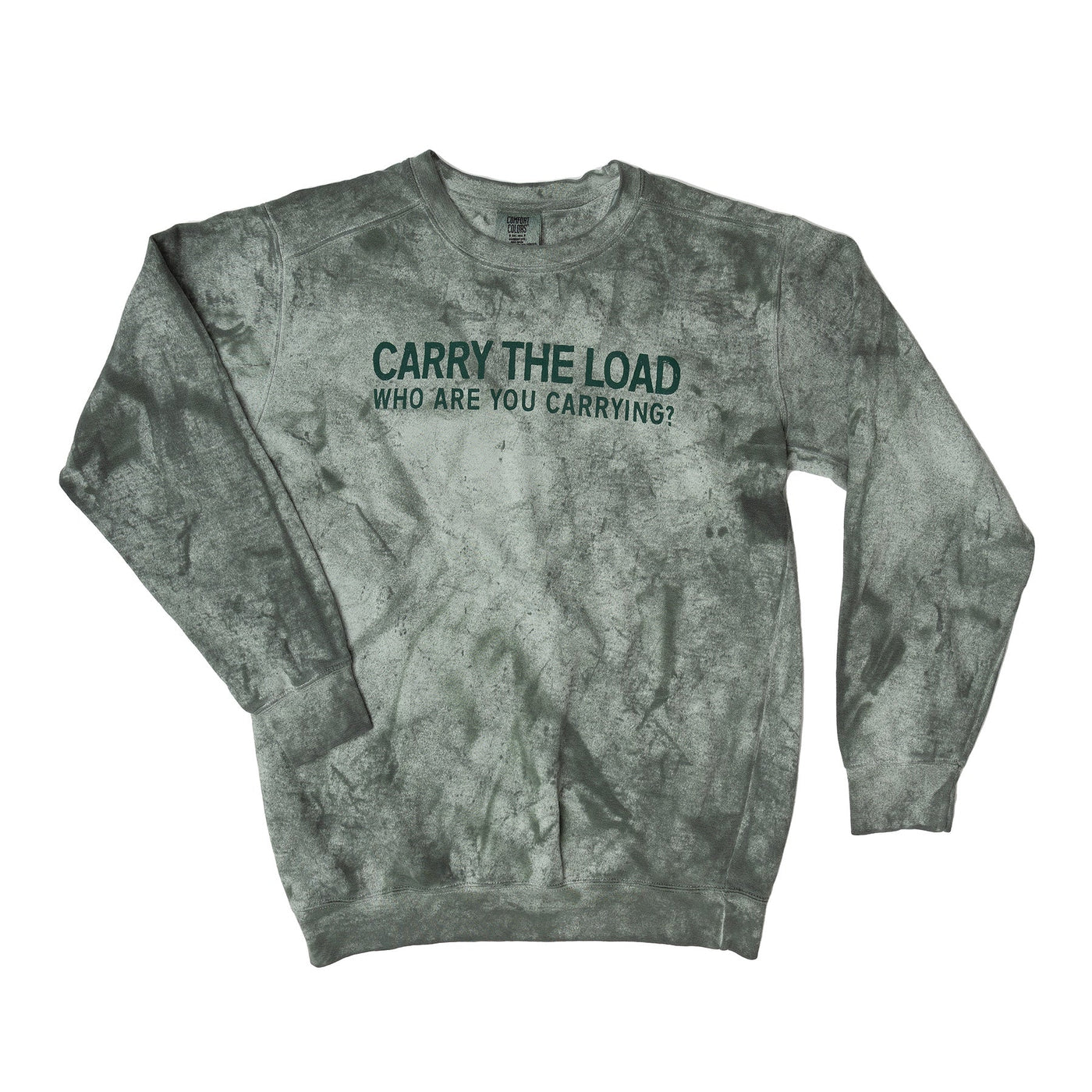 Crew Neck Sweatshirt-Moss Green - Carry The Load Shop