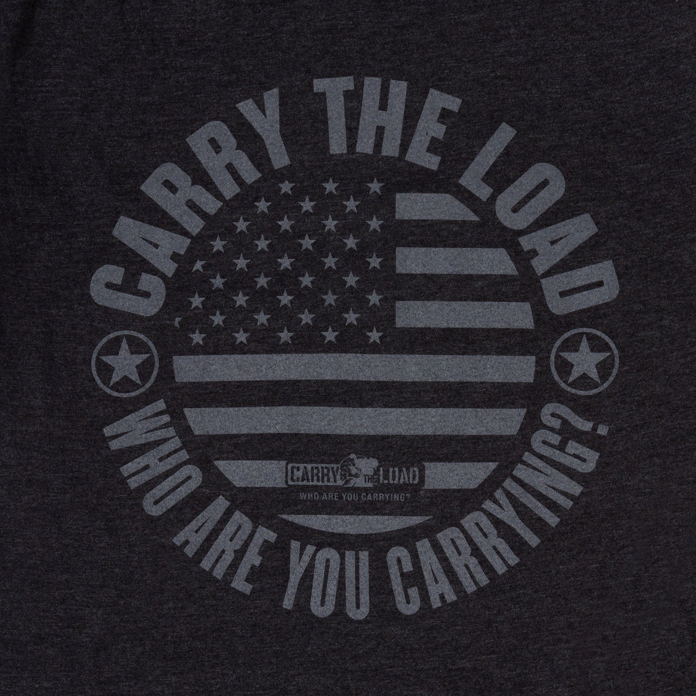 CTL Flag T-Shirt - Black/Silver - Carry The Load Shop
