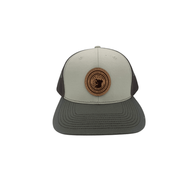 Custom Cap with Round Leather Patch--Brown - Carry The Load Shop