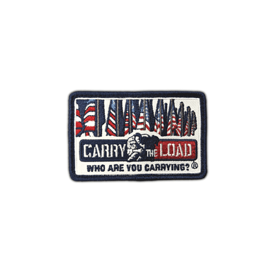 Embroidered American Flag Patch With Velcro Backing - Carry The Load Shop