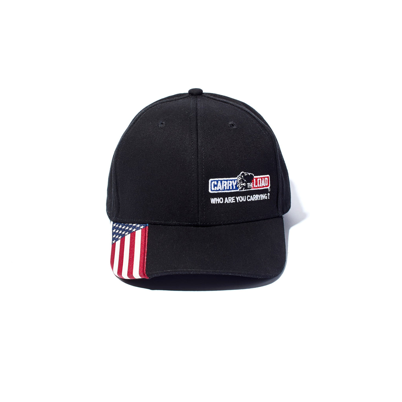 Flag Brim Cap - Black - Carry The Load Shop