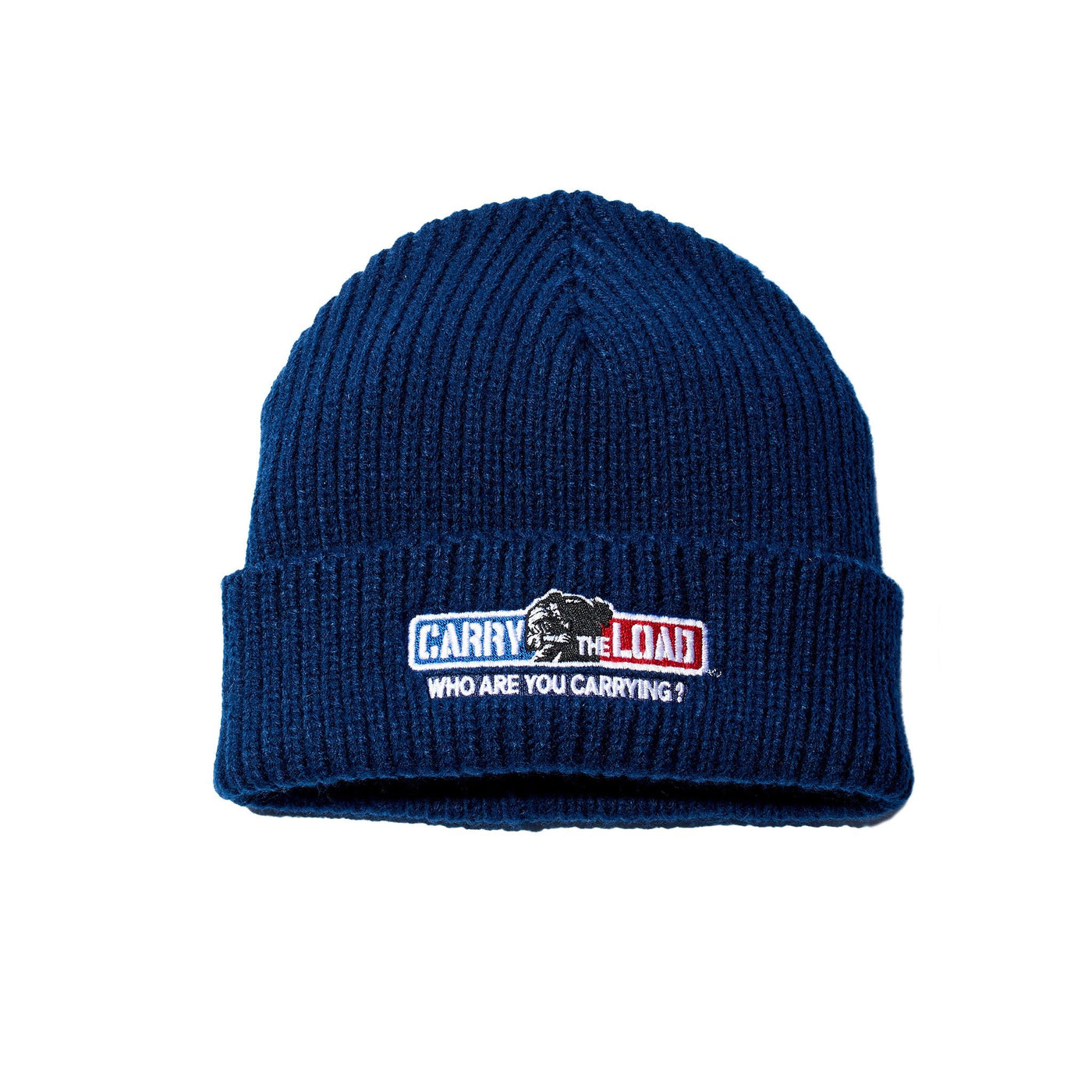 Knit cuffed beanie- Navy - Carry The Load Shop