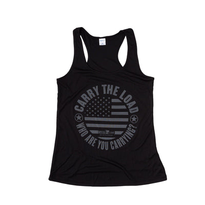 Ladies Performance Tank Top - Black - Carry The Load Shop