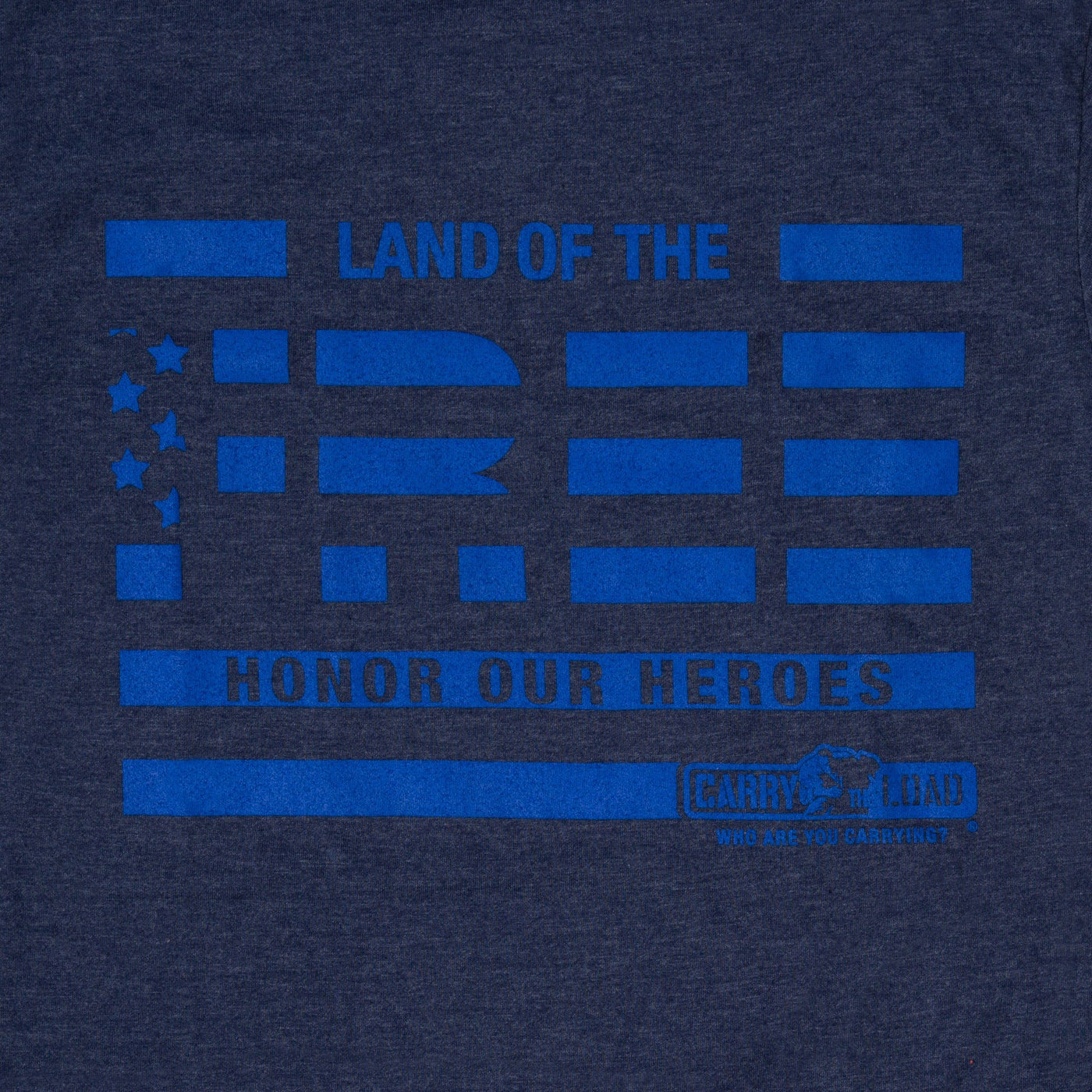 Land of the Free T-Shirt - Navy - Carry The Load Shop