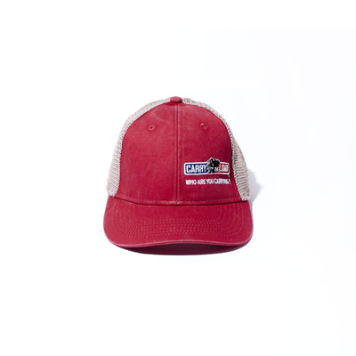 Red Ponytail Cap - Carry The Load Shop