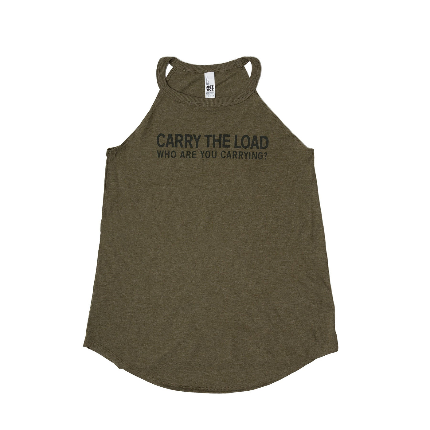 Women's Rocker Tank Top-Military Green - Carry The Load Shop