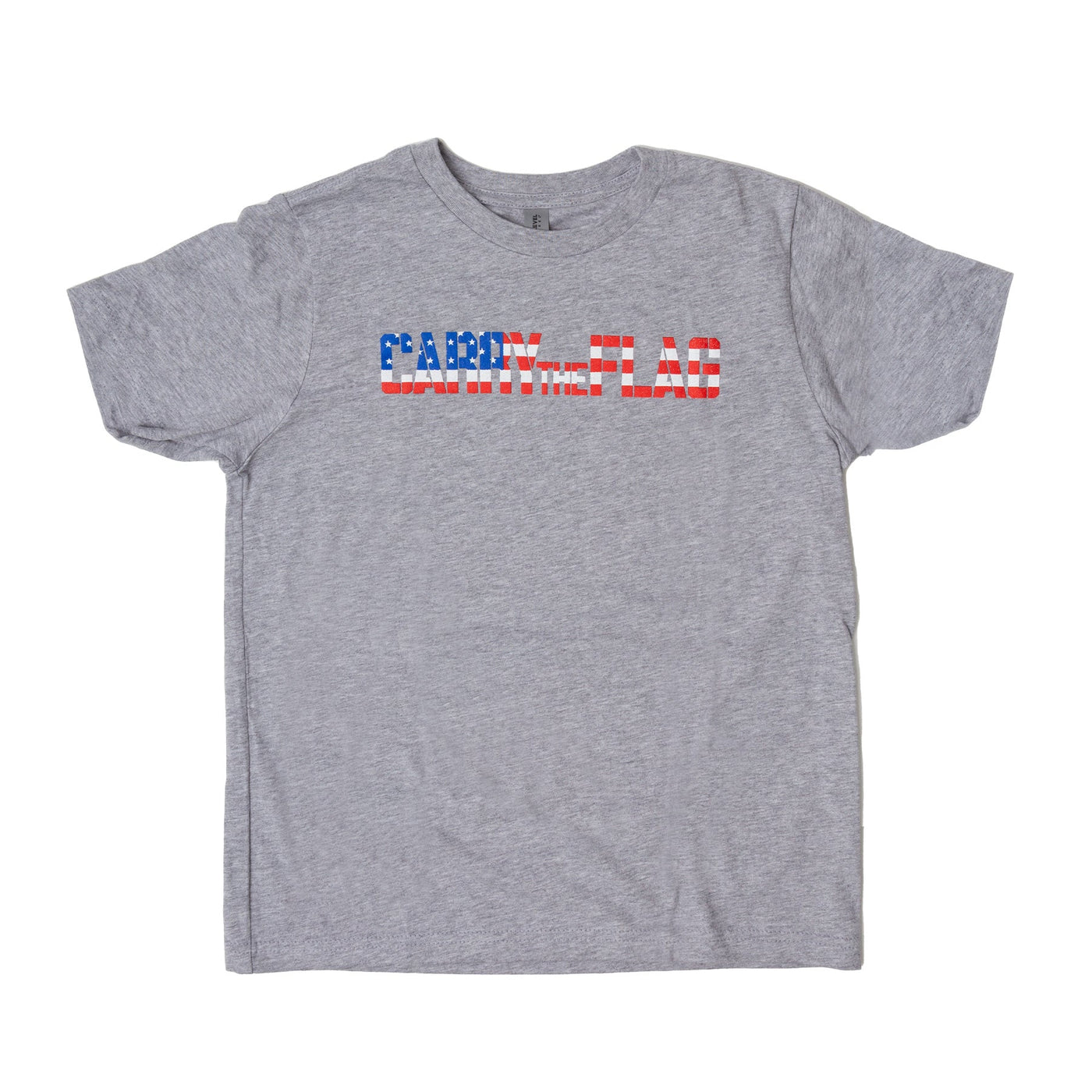 Youth Carry The Flag T-Shirt - Gray - Carry The Load Shop