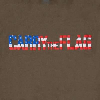 Youth Carry The Flag T-Shirt - Military Green - Carry The Load Shop