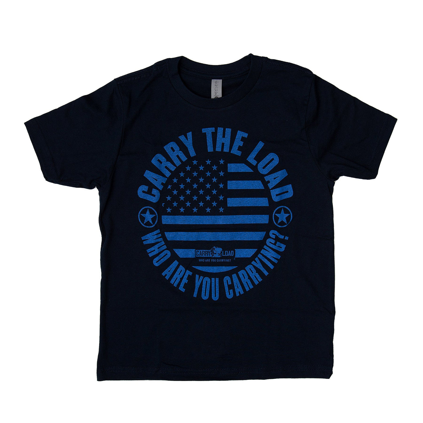 Youth CTL Flag T-Shirt - Navy Blue - Carry The Load Shop